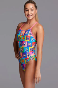 Funkita - Rat Pack - Girls Diamond Back One Piece -Swimwear Shop funkita rat pack girls diamond back one piece 5
