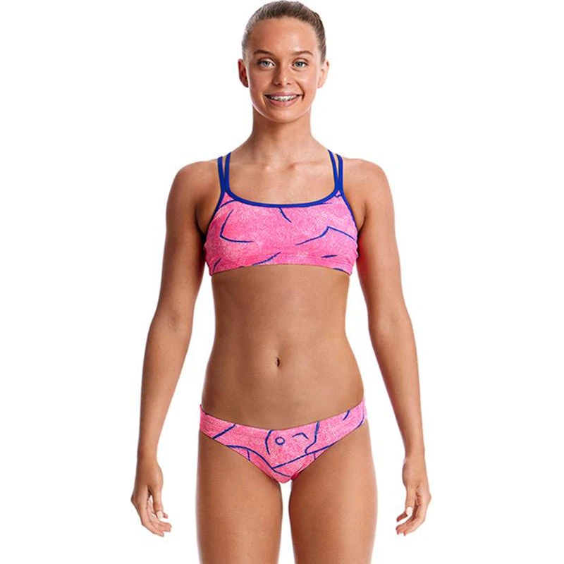 Funkita - Rock Salt - Girls Criss Cross Two Piece 1 Funkita - Rock Salt - Girls Criss Cross Two Piece
