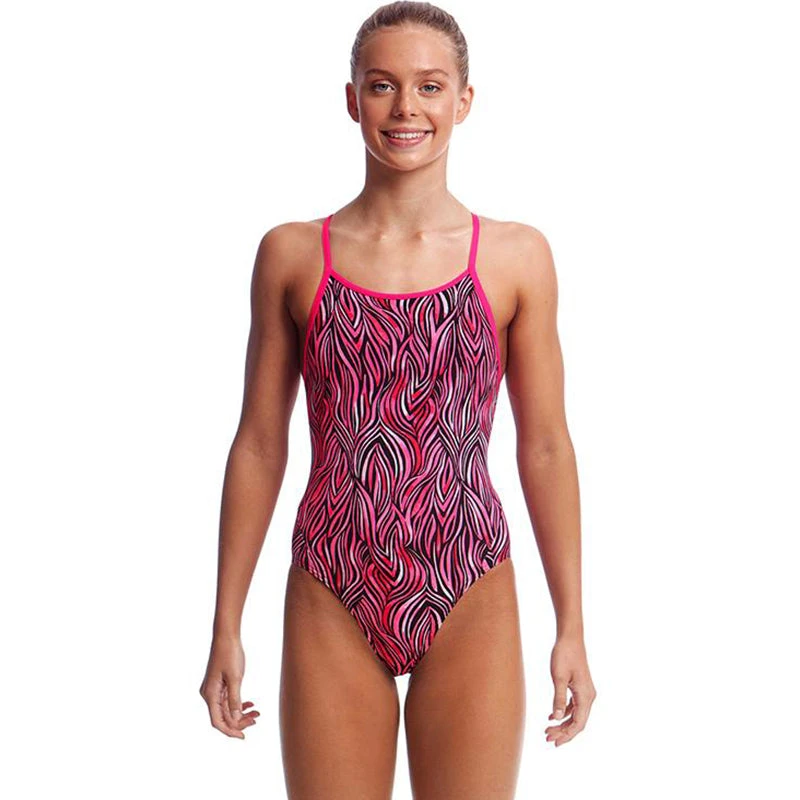 Funkita - Safari Sunset - Girls Diamond Back One Piece 1 Funkita - Safari Sunset - Girls Diamond Back One Piece