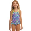 Funkita - Slug Hugs - Toddler Girls Eco Belted Frill One Piece