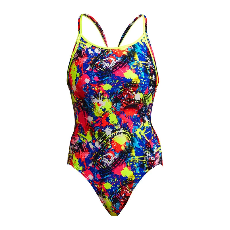 Funkita - Smash City - Ladies Diamond Back One Piece 2 Funkita - Smash City - Ladies Diamond Back One Piece - Image 2
