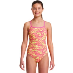 Funkita - Snow Caps - Girls Tie Me Tight One Piece