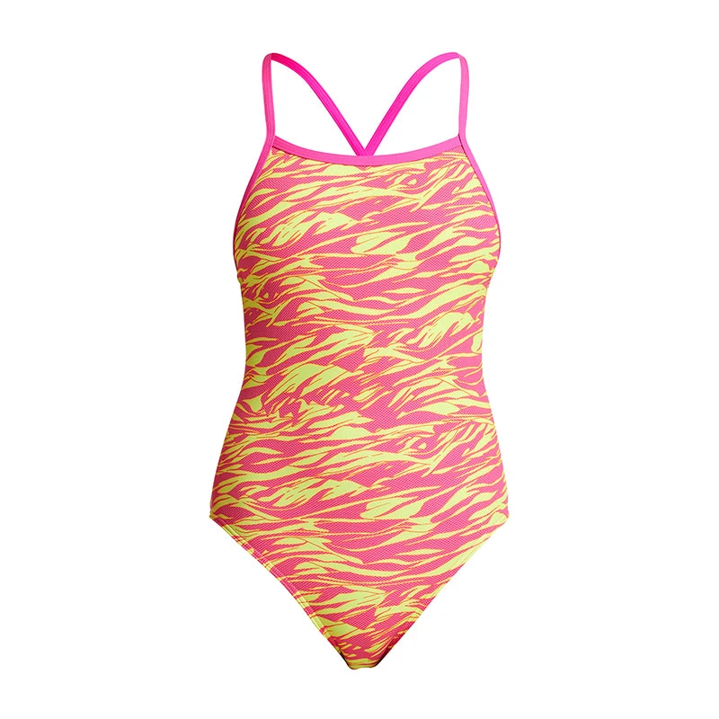 Funkita - Snow Caps - Girls Tie Me Tight One Piece 2 Funkita - Snow Caps - Girls Tie Me Tight One Piece - Image 2
