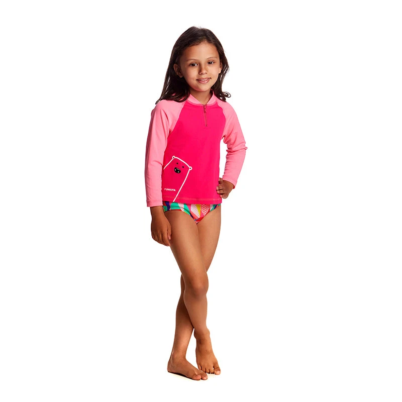 Funkita - Stare Bare - Toddler Girls Zippy Rash Vest 4 Funkita - Stare Bare - Toddler Girls Zippy Rash Vest - Image 4