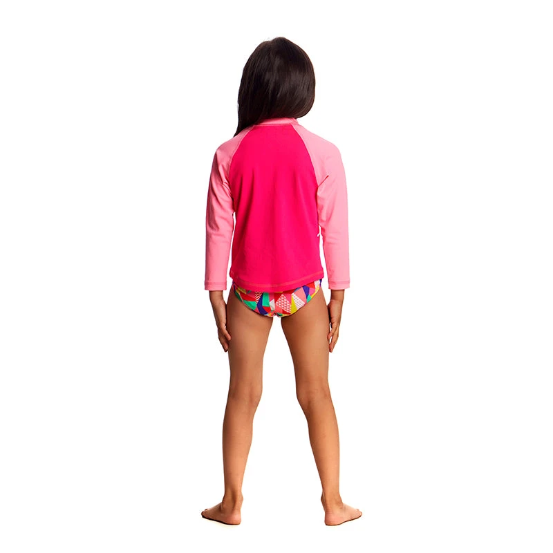 Funkita - Stare Bare - Toddler Girls Zippy Rash Vest 3 Funkita - Stare Bare - Toddler Girls Zippy Rash Vest - Image 3