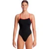 Funkita - Still Black - Ladies Cut Away Tie Back One Piece