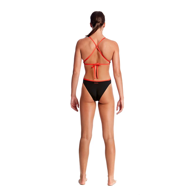 Funkita - Still Black - Ladies Cut Away Tie Back One Piece 2 Funkita - Still Black - Ladies Cut Away Tie Back One Piece - Image 2