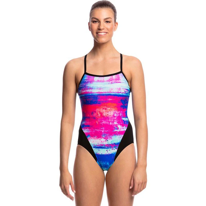 Funkita - Summer Sunset - Ladies Single Strap One Piece 1 Funkita - Summer Sunset - Ladies Single Strap One Piece