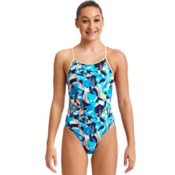 Funkita - Swan Song - Girls Eco Diamond Back One Piece