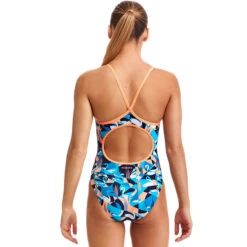 Funkita - Swan Song - Girls Eco Diamond Back One Piece -Swimwear Shop funkita swan song girls eco diamond back one piece 3