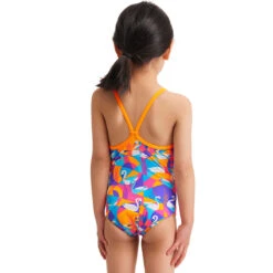 Funkita - Swim Swan - Toddler Girl's Eco Printed One Piece 8 Funkita - Swim Swan - Toddler Girl's Eco Printed One Piece -Swimwear Shop funkita swim swan toddler girls eco printed one piece 3