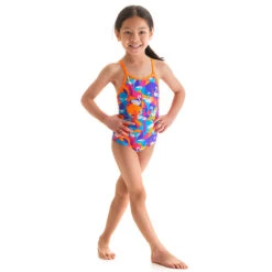Funkita - Swim Swan - Toddler Girl's Eco Printed One Piece 11 Funkita - Swim Swan - Toddler Girl's Eco Printed One Piece -Swimwear Shop funkita swim swan toddler girls eco printed one piece 6
