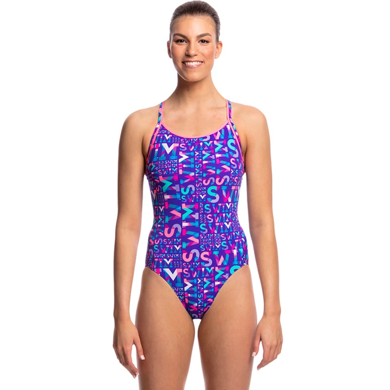 Funkita - Swim Swim - Ladies Diamond Back One Piece 1 Funkita - Swim Swim - Ladies Diamond Back One Piece