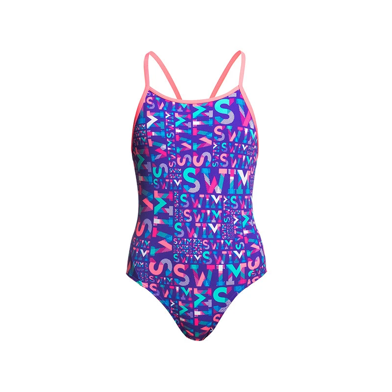 Funkita - Swim Swim - Girls Diamond Back One Piece 2 Funkita - Swim Swim - Girls Diamond Back One Piece - Image 2