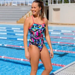 Funkita - Test Signal - Girls Single Strap One Piece -Swimwear Shop funkita test signal single strap girls swimsuit 4