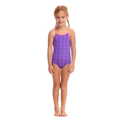 Funkita - Tetris Time - Toddler Girl's Printed One Piece -Swimwear Shop funkita tetris time toddler girls printed one piece 4