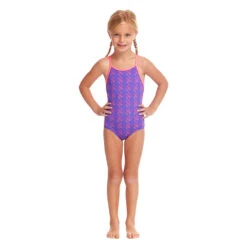 Funkita - Tetris Time - Toddler Girl's Printed One Piece -Swimwear Shop funkita tetris time toddler girls printed one piece 5
