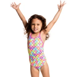 Funkita - Powder Puff - Toddler Girls One Piece -Swimwear Shop funkita toddler girls swimwear powder puff 5