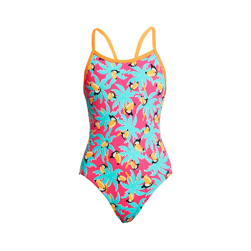 Funkita - Toucan Tango - Girls Eco Single Strap One Piece 2 Funkita - Toucan Tango - Girls Eco Single Strap One Piece - Image 2