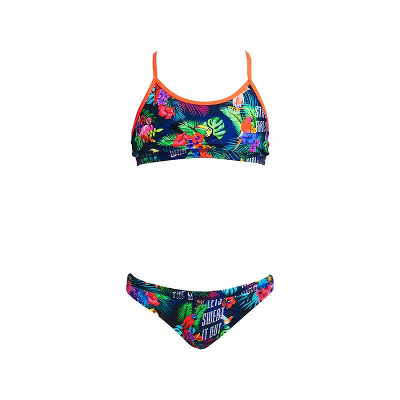Funkita - Tropic Tag - Girls Bikini Racerback Two Piece 2 Funkita - Tropic Tag - Girls Bikini Racerback Two Piece - Image 2