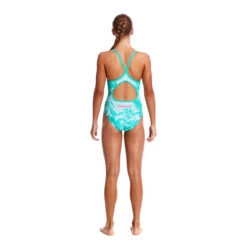 Funkita - Tropical Sunrise - Girls Diamond Back One Piece -Swimwear Shop funkita tropical sunrise girls diamond back one piece 3
