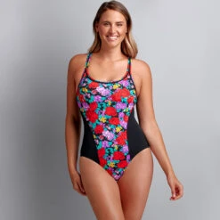 Funkita - Wild Roses Grow - Ladies Locked In Lucy One Piece -Swimwear Shop funkita wild roses grow ladies locked in lucy one piece 4