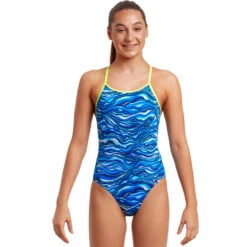 Funkita - Wild Water - Girls Eco Diamond Back One Piece