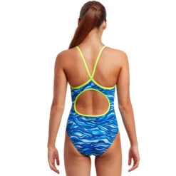 Funkita - Wild Water - Girls Eco Diamond Back One Piece -Swimwear Shop funkita wild water girls eco diamond back one piece 3
