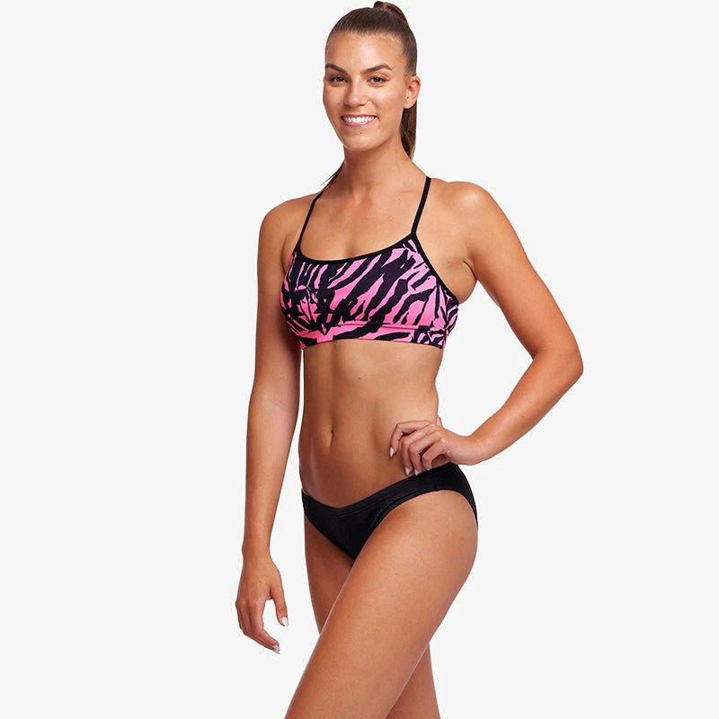 Funkita - Ze Pink - Ladies Swim Crop Top 5 Funkita - Ze Pink - Ladies Swim Crop Top - Image 5